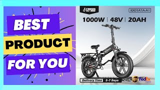 Best IDOTATA 48V Folding Electric Bicycle Review [upl. by Nahtnhoj]