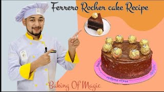 Ferrero Rocher Cake Easy Recipe  Home Made [upl. by Aremihc409]