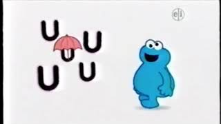 Sesame Street 👀 Cartoon Cookie Monster sings U 👀 [upl. by Tybalt]