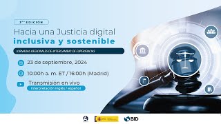 Hacia una Justicia digital inclusiva y sostenible Tercera edición de las JRIE [upl. by Arraeic]