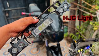 HJG fog light for bike installation🏍️  best modified bikes india  projector light for bike [upl. by Nivlac]