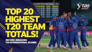 Biggest T20 Scores EVER Top 20 High Scores in Mens Cricket History [upl. by Coplin]