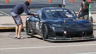 Pikes Peak International Hill Climb PPIHC Fan Fest Rob Dahm RX7 [upl. by Aelanna]