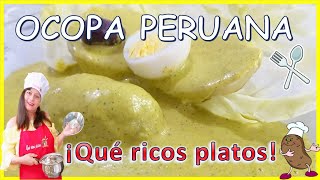 OCOPA PERUANA  Rica fácil y rápida 🍽  020221 [upl. by Aicirtam]