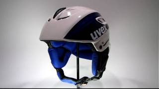 Uvex XRide Motion SL Helmet WhiteBlue  ARTECHSKIcom  2009 Model Year [upl. by Xonel553]