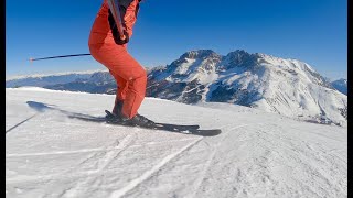 ⛷️ Ski Latemar Obereggen Pampeago Predazzo February 4K [upl. by Adnohsel]