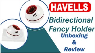 HAVELLS AURA BI DIRECTIONAL HOLDER II SQUARE MODULAR HOLDER II HOLDER PRICE II UNBOXING [upl. by Win]