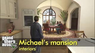 Michaels Mansion interior day tour  GTA V [upl. by Rankin]