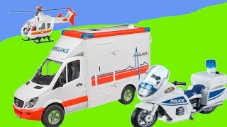 Rescue vehicles 🚚🚑🚒  Krankenwagen Polizei und Hubschrauber im Einsatz [upl. by Schott399]