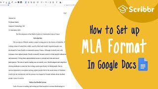 Setting up MLA Format Paper in Google Docs StepbyStep 2020  Scribbr 🎓 [upl. by Roldan]