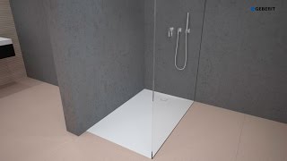 Geberit Shower surface Setaplano  Installation [upl. by Phylis]