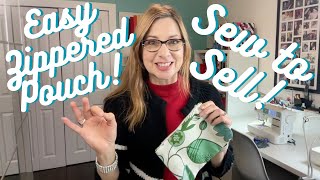 Easiest Zipper Pouch Sew to Sell [upl. by Cecile]