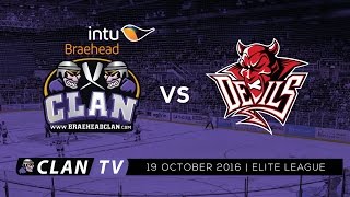 Braehead Clan vs Cardiff Devils 19102016 [upl. by Indyc972]