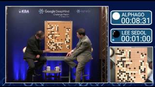 Watch Lee Sedol Resign the Match against AlphaGo Game 3 [upl. by Aihsot]