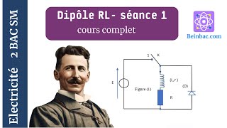 2Bac SM BIOF Électricité Dipôle RL Séance 1  cours complet [upl. by Euginomod926]