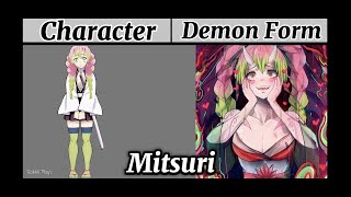 DEMON SLAYER CHARACTERS IN DEMON FORMS  KNY   2024  Rabbitplayz [upl. by Kristos139]