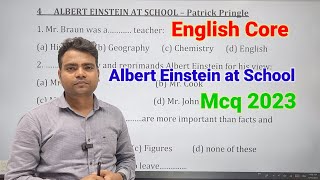 Albert Einstein at School  English Core Class 11 Mcq [upl. by Ymma]