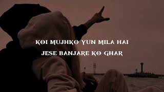 Banjara ♥️  Slowed  Reverb Lyrics   Ek Villain  Banjara Slowed Lyrical Video [upl. by Mastic]