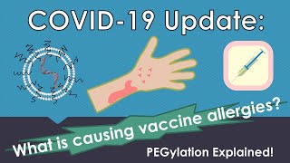 COVID Update  Vaccine Allergies  What is polyethylene glycol  PEGylation Explained [upl. by Atinid654]