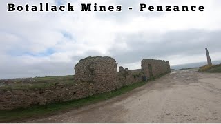 Drive with us 8424 rural Botallack Mines  Nancherrow  Newbridge  Penzance Cornwall coast UK [upl. by Najar]