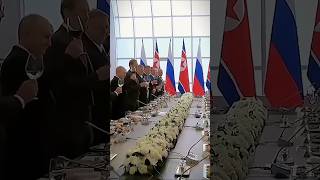 North Korea signed a new agreement with Russia kimjongun vladimirputin together youtubeshorts [upl. by Knobloch836]