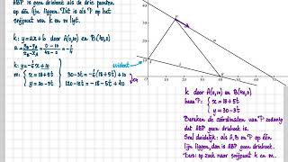 2019 I vwo B vraag 13 Driehoek met bewegend hoekpunt [upl. by Reifnnej]