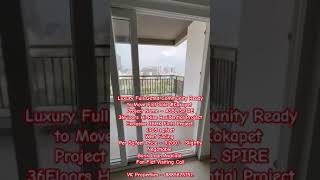 luxurious Ready to Move Flat Sale Kokapet ASBL SPIRE 3BHK West Facing Flat 1905 sqfeet 8885825757 [upl. by Sakiv]