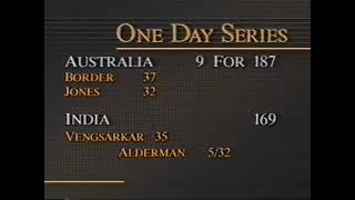 Rothmans Cup 1990 2nd Match Australia v India 2nd Match [upl. by Ehcrop408]