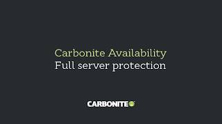 Carbonite Availability full server protection [upl. by Caplan591]