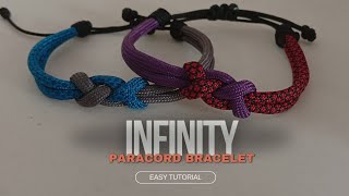 quotINFINITYquot Paracord Bracelet  easy tutorial ala cakkhil 042 [upl. by Burnard772]