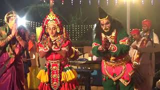 Yakshagana  Mahiravana Kalaga  8  Mangalam  Karanth  Kannadikatte  Koliyoor [upl. by Sennahoj574]