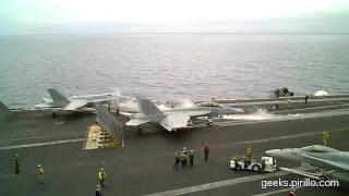 USS Nimitz Navy Aircraft Carrier Operations [upl. by Sello]