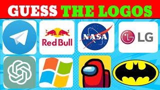 Guess the Logo in 8 second  20 Famous Logos  Quiz  Guess the Puzzle [upl. by Atrebla]