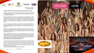 Concours Miss France les 30 finalistes sejourneront en Cote dIvoire pour leur stage préparatoire [upl. by Gio]