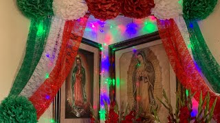 Altar de la Virgen de Guadalupe [upl. by Nwahsak]