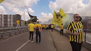 Semi live vitesse optocht Korenmarkt naar Gelredome 1952024 [upl. by Goggin]