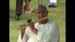 Sri Chinmoy 2003 Borobudur Temple Indonesia  flute performance [upl. by Ennayoj122]