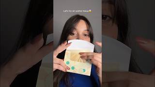 Trying oil control tissue😳goesviral trendingshorts shorts ashortaday skincare skin trending [upl. by Yelyak528]