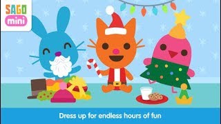 Sago Mini Babies Dress Up Part 3 Christmas  iPad app demo for kids  Ellie [upl. by Gent550]