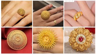 new attractive gold ring designs 2024 [upl. by Phillada]