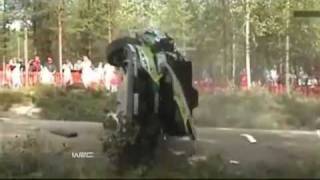 Mikko Hirvonen Crash Rally Finland 2010 [upl. by Aiyn]