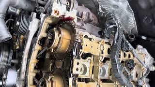 2013 Mercedes Benz m271 18l engine timing chain marks [upl. by Clere]