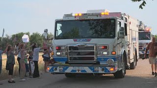 Fort Worth community welcomes home firefighter after he was severely injured in house fire [upl. by Meingolda]