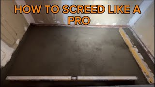 Screed like a Pro  Quick amp Easy [upl. by Milka]