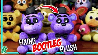 I Fixed FNaF Sanshee Bootleg Plushies  Five Nights at Freddys Unbox Review Knockoff Fake Plush Toy [upl. by Valente304]