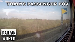 Thalys passenger POV  High speed train entire journey  Lille Europe France to Brussels Belgium [upl. by Nosoj]