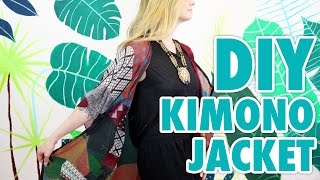 DIY Kimono Jacket Summer Fashion  HGTV Handmade [upl. by Ecyarg]