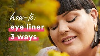 How to Do your Eyeliner Three Ways Tightline Cat Eye and Smudged Liner  Ulta Beauty [upl. by Yaned16]