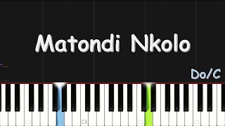 Moïse Mbiye  Matondi Nkolo  EASY PIANO TUTORIAL BY Extreme Midi [upl. by Barra]