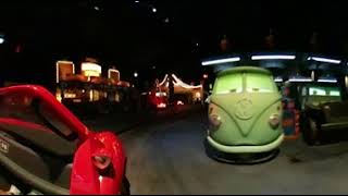 Radiator Spring Races  Cars land  Disneyland  4K 360 Video  POV [upl. by Matheson]